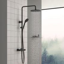 Thermostat-duschsäule Mit Mischbatterie, Brausegarnitur, Höhenverstellbar, Thermostat-brausemischer Mit Brausekopf Und Brausebatterie - Cecipa