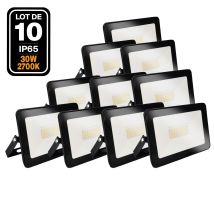 Europalamp - 10 X 30w Led Ipad Proiettori Bianco Caldo 3000k Alta Luminosità