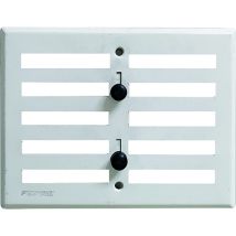Verstellbare Schraubbügelbelüftung – Mattes Aluminium – 25cm x 17cm – Luftdurchlass 123cm² – Für Innen- und Außenbereich