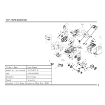 Palanca de repuesto 2400956001 para cortacéspedes INV B4037 P y P2 – Accesorio de cortacésped