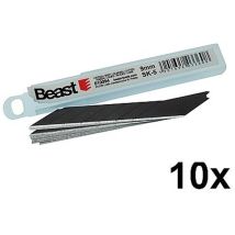 Lames De Rechange 9mm - Précision Sk-5 Black - Lot De 10 - Tranchantes Et Durables - Résistance Et Précision - Beast