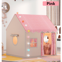 Kinderzelt Indoor Schloss Spielhaus Für Mädchen & Jungen, Prinzessin Traum, Bett-spielzelt Mit Matte & Led-bälle, Rosa