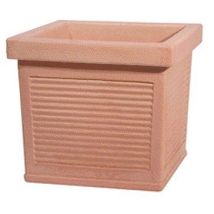 Vaso Lombardia Quadro Terra di Siena – 47 cm – 56 litri – Resistente agli urti, facile da pulire, resistente ai raggi UV