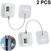 Confezione Da 2 Serrature Per Frigorifero - Serratura Per Frigorifero Con Combinazione Resistente, Serratura Di Sicurezza Per Bambini/neonati Per 