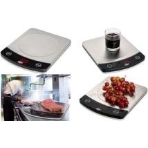 Báscula De Cocina Wedo Profi-steel Capacidad 10 Kg Pantalla Lcd