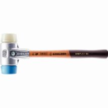 Simplex Maza Suave Tpe / Nylon Con Carcasa De Aluminio Y Mango De Madera - D=60 Mm - 3118.060 - Halder