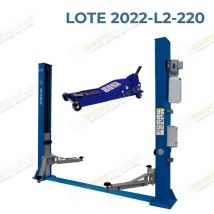 EQT – Pont élévateur 2 colonnes 4 tonnes avec cric de fosse 500 kg – Outillage professionnel – Charge maximale, Capacité de levage, Hauteur levée, 