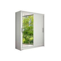 Mobilier1 - Armoire Closico 112, Blanc, 200x150x58cm, Portes D'Armoire: Coulissantes, Nombre D'Étagères: 0