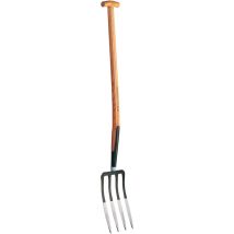 Horca Rex – Mango de madera – Acero especial endurecido – 4 puntas