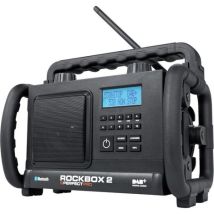 Radio de obra RockBox 2RB2BT – Potencia: 7,5 vatios – Protección IP65 – Bluetooth – Entrada auxiliar