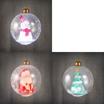 Luca Lightning Deko Led Kugel Weihnachten Aufblasbar Ø 60 Cm 3-fach Sortiert Flammenlose/led-kerze
