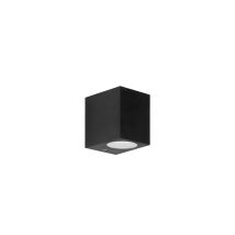 Forlight Kubo - Aplique De Pared Exterior Para Bombilla Gu10. Aplique Exterior Para Jardín Y Terraza Impermeable Y Resistente Ip44. Color Negro