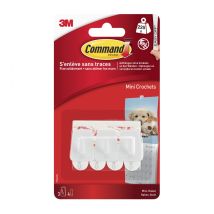 Command - Juego De 3 Ganchos Adhesivos Talla S Blanco 0,225 Kg