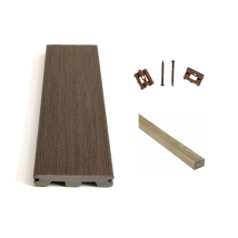 Kit Complet Terrasse Composite Timbertech Dark Cocoa 20m² Avec Lambourdes Pin Et Clips - Longueur Lame 366cm