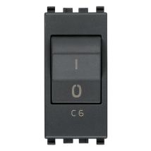 Vimar - 20405.06 Mt Interruptor 1p+n C6 120-230v Gris