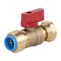 Tout Push - Valvola Femmina A Dado Libero 15 X 21 Mm Diam. Ottone Da 12 Mm Quick Plomberie