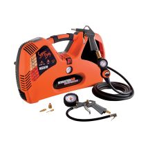 Nuair Kompressor, 2 L, 1.5 Ps, 8 Bar, Ölfrei, Tragbar, 1100 W, 97 Db, 195 L/min, Orange