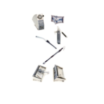 Isotech – KITBOITES – Kit di giunti con pompa a pulizia rapida e adattatori – Rifinitore d'angolo 3,59 cm, Manico allungabile 120-170 cm