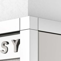 Tileasy - Chrome 12mm Boxed Metal Tile Trim Corner - Cbc12