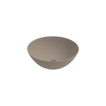 Ponsi - Lavabo Sobre Encimera De Cerámica Capuchino Mate Con Dimensiones 416x155 Mm Ercos Musa Blcerpmusa0001 Cappuccino Mat