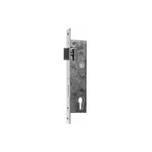 BEVER Rohrrahmenschloss Nr. 1004 PZW – 20 mm – Flachstulp aus verzinktem Stahl – Einbautiefe 30,5 mm – Geeignet für Aluminiumtüren