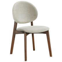 Selsey Stenne – Chaise En Bois Brun / Beige