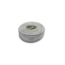 Bricoqui - Cavo Coassiale Per Antenna Satellitare Pvc Bianco 50m Tv Matassa Digitale Dvb Hd