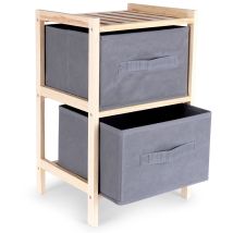 Storage Solutions - Armadio Da Bagno De 2 Scomparti 27,5x25x46cm, 784630100.