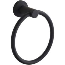 Anneau Porte-serviette Mural En Acier Inoxydable 304 Pour Salle De Bain Noir