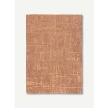 Diseño Baobab - Alfombra Estructura Efecto Terciopelo - Hecha En Bélgica - Acabado A Mano - Natural Antideslizante - 100% Poliéster - Za Cobre - 280 X