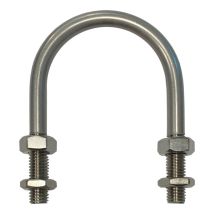 Graphskill - U-bolt M16 X40mm Thread, 220mm Inside Diam, 264mm Inside Height T304 Stainless Steel