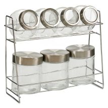 Vivalto Gewürzregal – 26,7 cm x 9,8 cm x 25 cm – Hochwertiges Metall – Stilvolles Design für die Küche