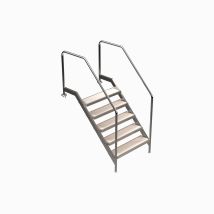 Eichenwald Pooltreppe Modell 13 Treppe Stufenbreite 1000mm Beckentiefe 1840mm 8 Stufen