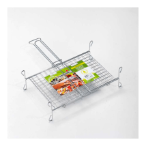 Gitternetz mit Füßen 40×60 cm – Metall mit hoher Hitzebeständigkeit – Grillzubehör