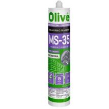 Olive – Adhesivo sellador GR Polímero 300 ml – Color gris – Elasticidad 600% – Durabilidad prolongada
