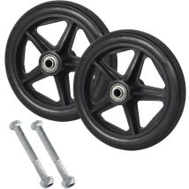 Ulisemlot De 2 Roues De Rechange Solides Pour Fauteuil Roulant, Roues Avant De Fauteuil Roulant, Roues De Rechange Solides De 15 Cm