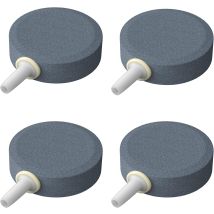 Aquarium 4cm Air Stone Disc, Bubble Diffuser Release Tool For Air Pumps, Aquariums, Buckets, Small Ponds And Tanks, Dwc, Set Of 4