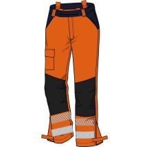 Pantalon Lumina - Orange Fluo/marine-261/p Xl - Codupal