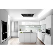 Viandpro - Opus Flush Fit Ceiling Hood 90x50 Black - Ducted Or Recirculated - Vp-ch95blk, Recirculation Version - Black