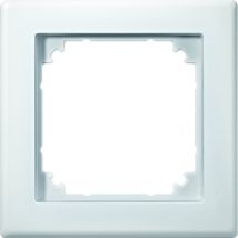 484119 Cornice, 1 Piega, Bianco Polare, 1x M-smart-rahmen - Merten