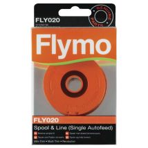 Rocchetto a filo Universal 10 m – 513765190 – Testina universale per decespugliatori – Giardino e piscine – FLYMO