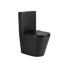 El Baño Moderno - Novobath Venecia Inodoro Rimless Completo Compacto Negro Mate - Ref: Wc-veneciablack