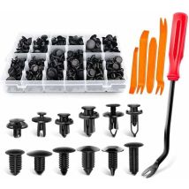 240 Kfz-clips, Kunststoffnietclips Für Türverkleidungen, Türleisten, Stoßstangen, Kotflügelclips Mit Aufbewahrungsbox Und Demontagewerkzeug - Kzq