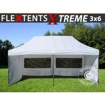 Faltzelt Faltpavillon Wasserdicht Flextents Xtreme 50 3x6m Weiß,