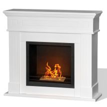 Divina Fire - Bioethanol-standkamin 'cambridge' Aus Holz 3,5 Kw Modernes Dekor -weiß