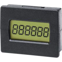 Trumeter – 7016 – 6-stelliger Impulszähler – Zählbereich 999999 – Selbstversorgt mit Batterie – Einbaumaße 29,4 x 22 mm