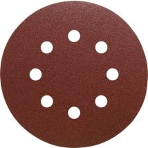 125mm 8 Hole Paper Sanding Discs 120g - Klingspor