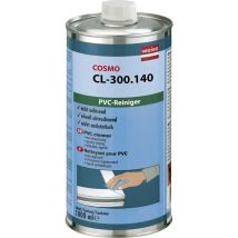 COSMO CL-300.140 PVC-Reiniger 1000ml – effektiver Kunststoff-Reiniger – antistatisch – ideal für Messebau und Beschilderung