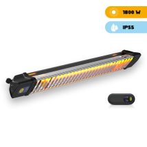 Calentador De Infrarrojos De Interior Exterior Con Mando A Distancia Enchufe Schuko Iris 1800w Versión: Con Mando A Distancia