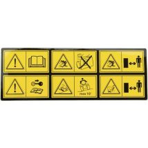 Adhesivo "warnung" Castelgarden 114361553/1 1143615531